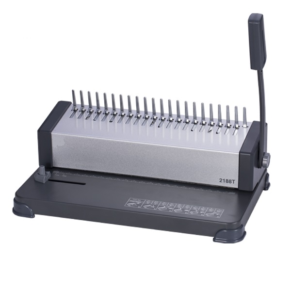 Binding Comb Plastic - 2188T デスクトップA4プラスチック製コーム製本機 21穴パンチング手動ストリップ＆コーム製本機