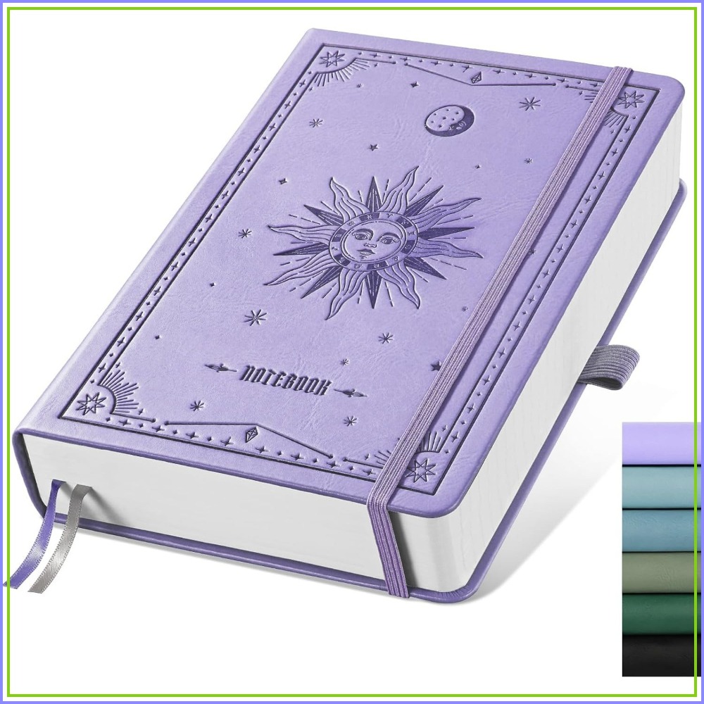 Journal Leather Hardcover - A5 ハードカバー ライン入りジャーナル - 320 ページ、100gsm