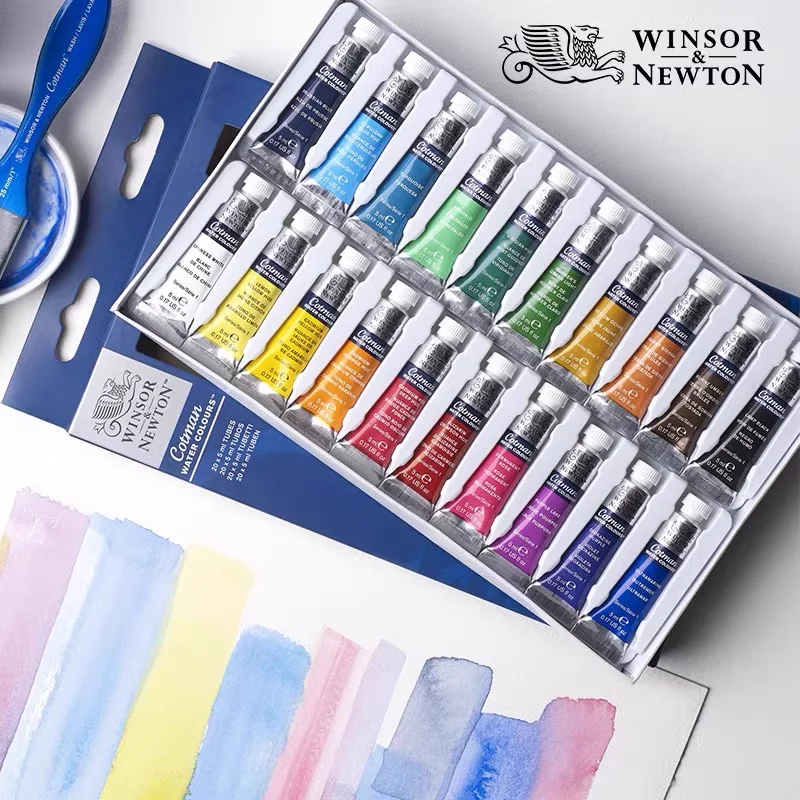 Correction Fluid White - ウィンザーとニュートンコットン水彩絵の具セット、高透明チューブ、優れた耐光性を提供、10 20色、5ml 0.17オンス