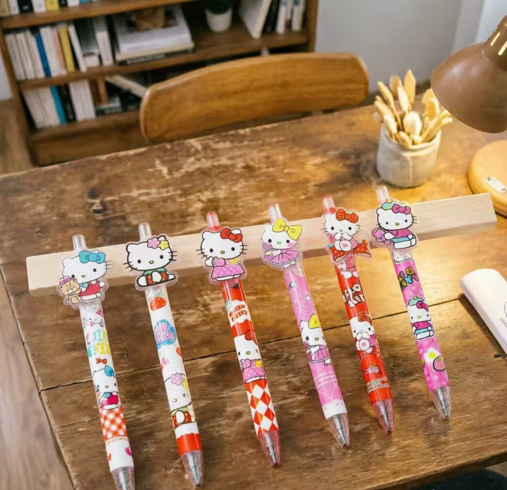 Stationery Supplier - かわいいハローキティゲルペン 0.5 ミリメートルアクリルプレスボールペンかわいい文具学校オフィス学生ギフトジャーナリング用品
