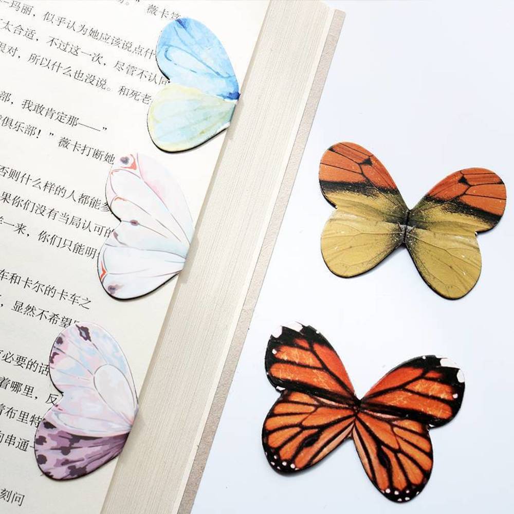 Paperclip Magnetic Set - 漫画動物磁気ブックマーク、猫、サボテン、ページの本マーカー、文房具、学校および事務用品、ペーパークリップ、4ピース/セット