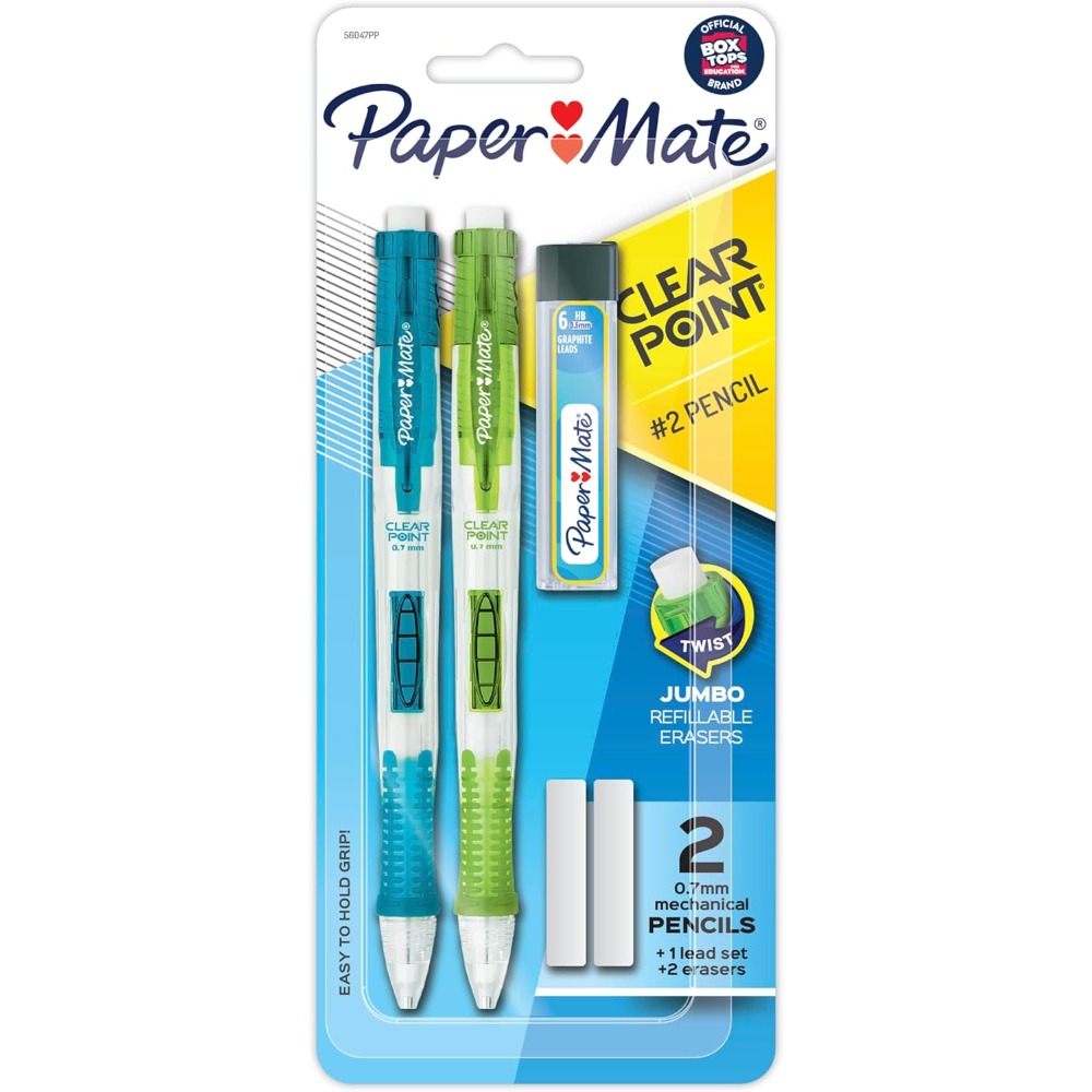 Mechanical Pencil Lead - 0.7mmシャープペンシル HB # 2芯リード、リフィルと消しゴム付き、学校学習用ノート作成用品