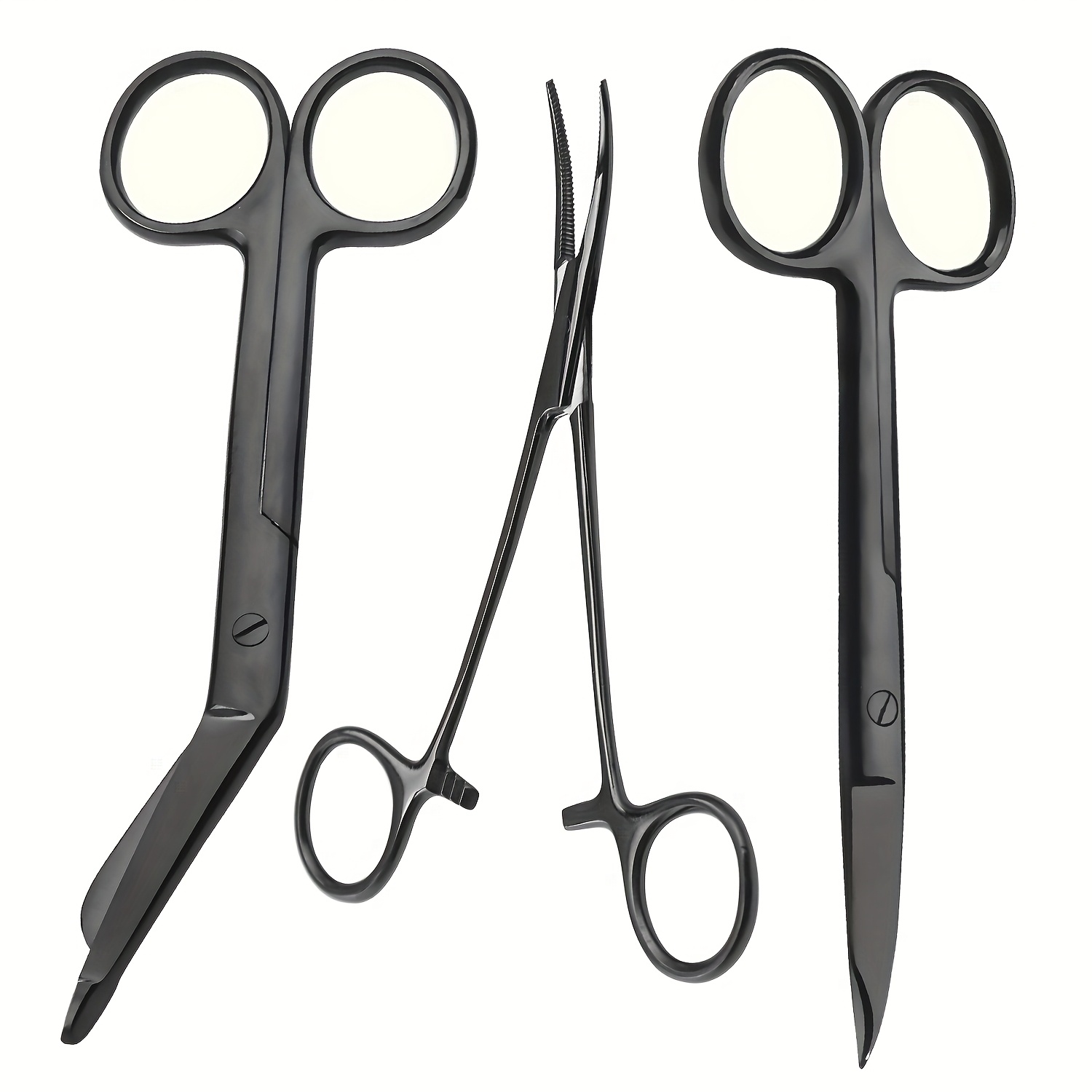 Scissors Stainless Craft - 3個入り マルチカラー チタンコーティング 縫合糸除去はさみ、プロの実験室用裁縫はさみ、クラフトツールに最適