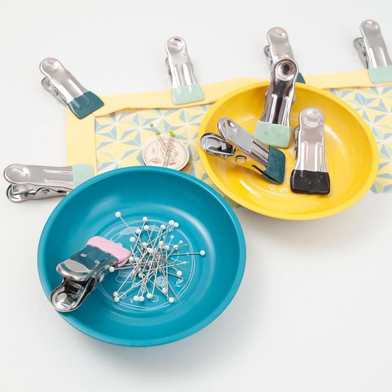 Paperclip Magnetic Set - 1セットポータブルホルダー縫製クラフトピックアップピンボウル磁気実用的なペーパークリップ針強力な軽量洋裁