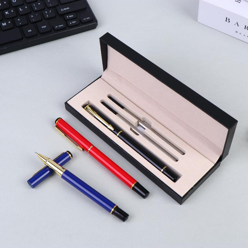 Office Stationery Supply Business - ギフトボックス包装高級金属ボールペンキット学校ビジネスオフィス署名ローラーペン学生文具用品