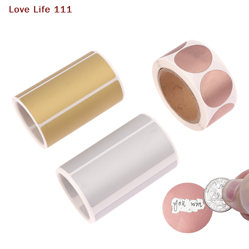 Sticker Label Roll - 新しい 300 個/ロール スクラッチオフステッカー ラベル シークレットコードカバーステッカー