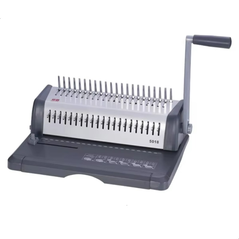 Binding Comb Plastic - WD-5018 卓上A4サイズ紙対応 手動プラスチック製綴じ機