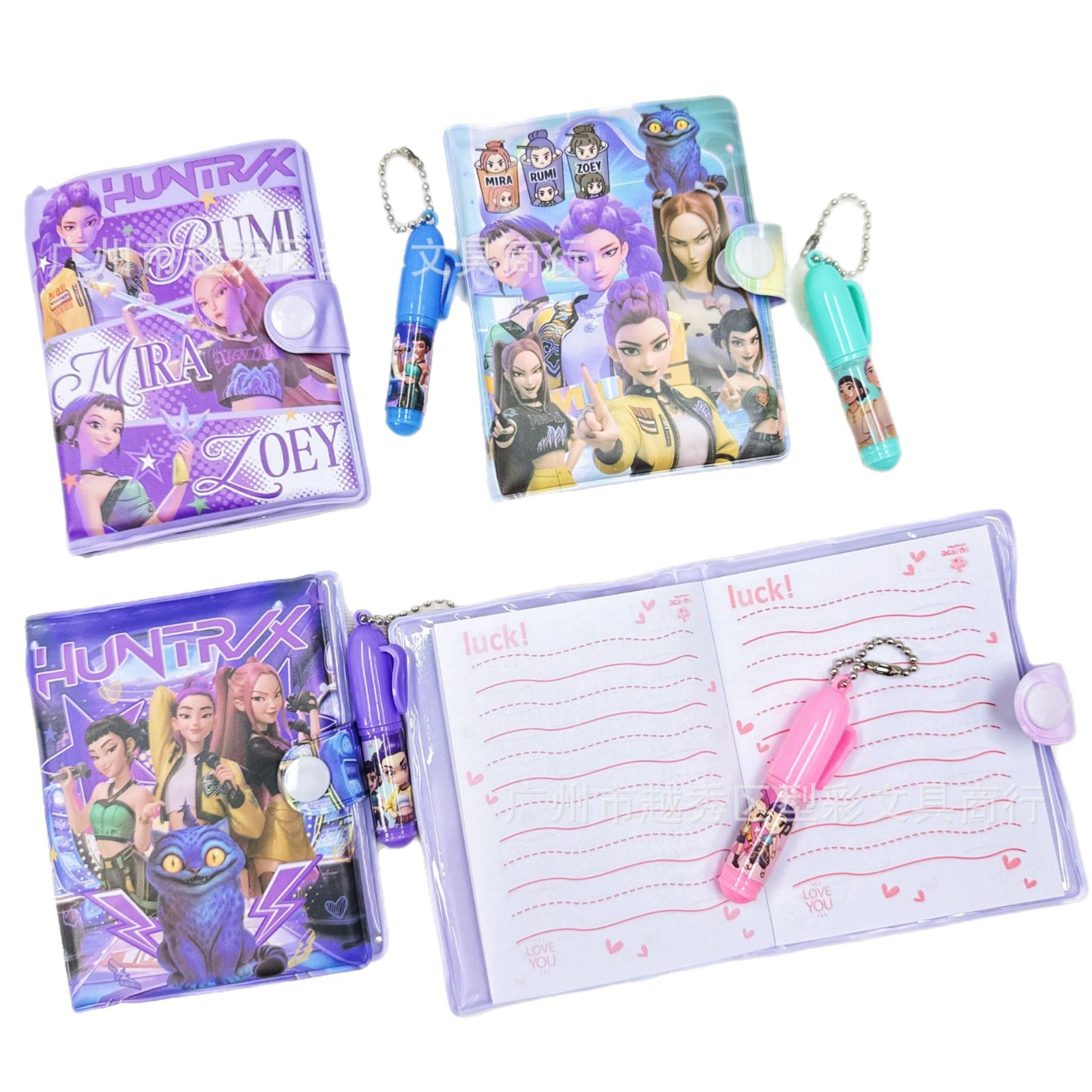Stationery Supplier - 新しい子供用ノート漫画文具セット、ボールペン付きノート、小さなセット、学生ギフト、子供の誕生日プレゼント
