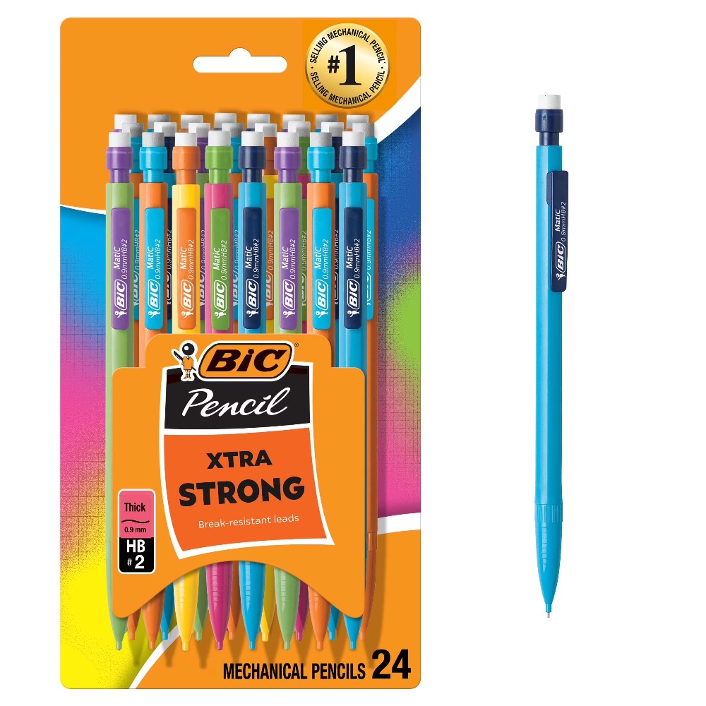 Mechanical Pencil Lead - シャープペンシル 0.9mm No. 学校事務用品、筆記・描画用品、24本入りエクストラストロングHB鉛筆2本セット