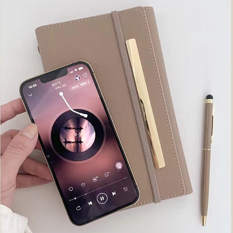 Journal Leather Hardcover - A6 ハードカバー ルーズリーフ ジャーナル ノートブック Pu