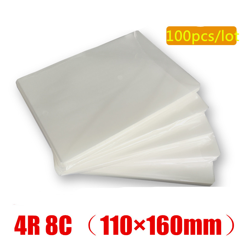 Document Laminator Pouch - ホット100ピース/ロットデリポーチラミネーターフィルム4R 8C 6インチ (110 × 160ミリメートル)