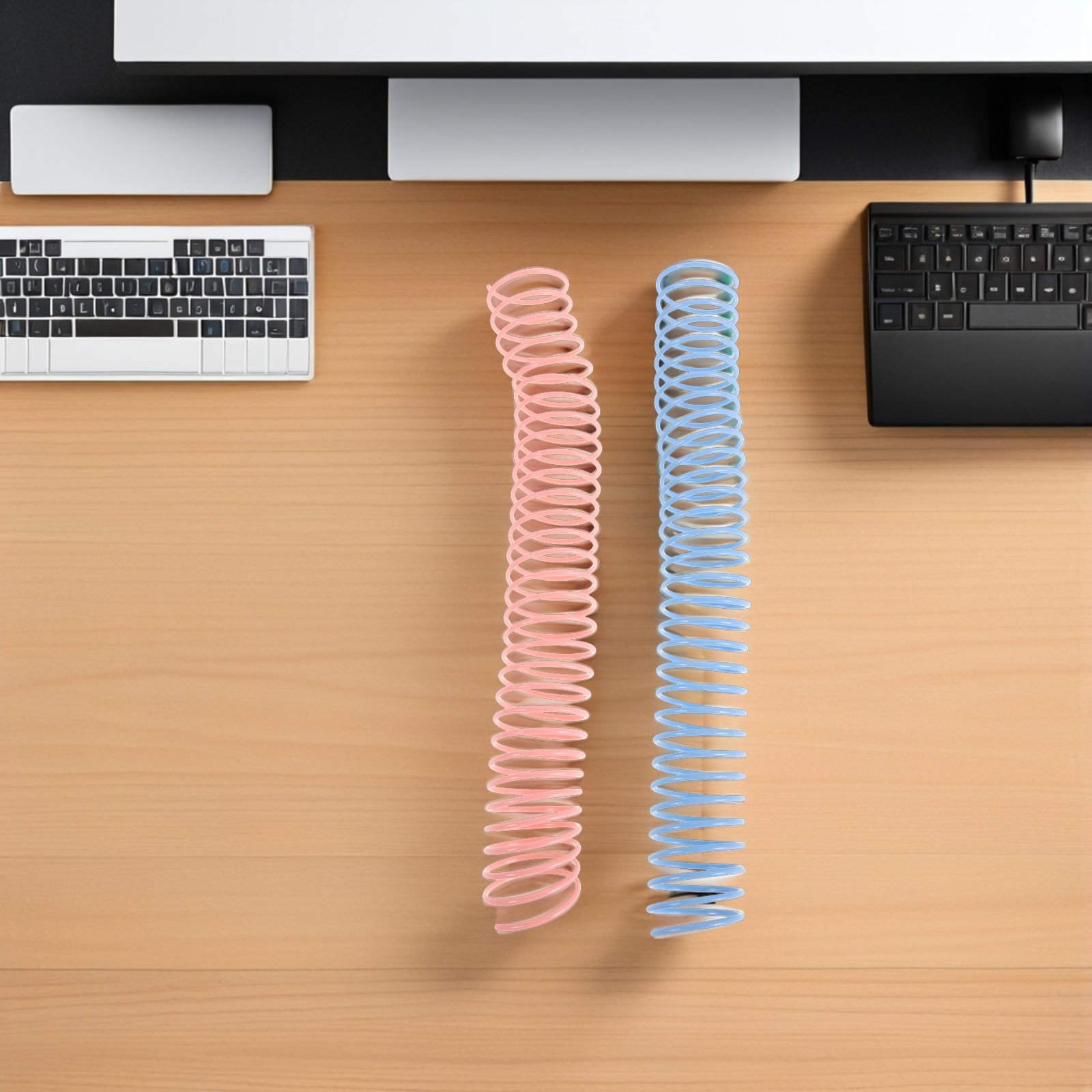 Binding Comb Plastic - 8個入り プラスチックスパイラルバインディングコイル 35mm カラフルなコームバインディングスパイン オフィス、学校、家庭、レポート、エンジニアリングプレゼンテーション用