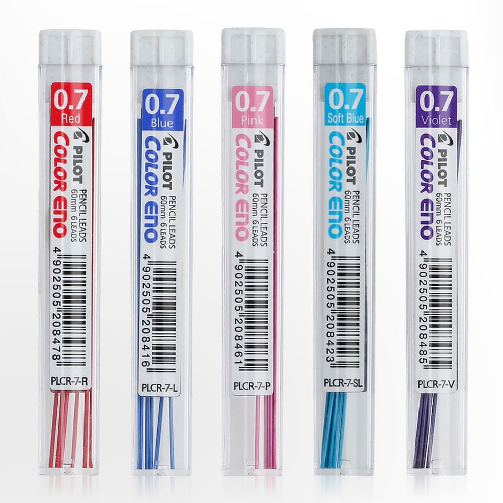 Mechanical Pencil Lead - 2bマルチカラーメカニカルペンシルリフィル、カラフルペンシルリード、自動鉛筆交換コア、スケッチ描画用品、0.7mm