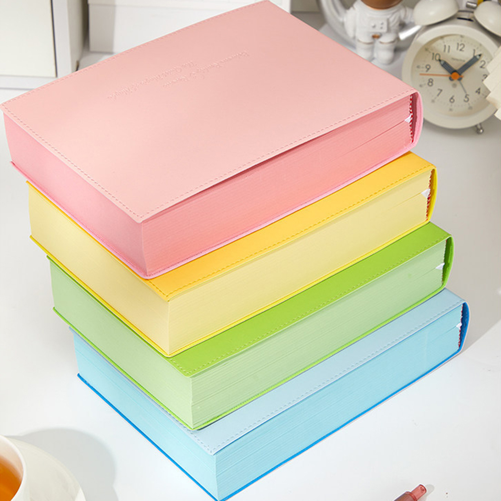 厚みのあるカラーブリックノートブック 720 ページ A5  - Journal Leather Hardcover のレビューと価格