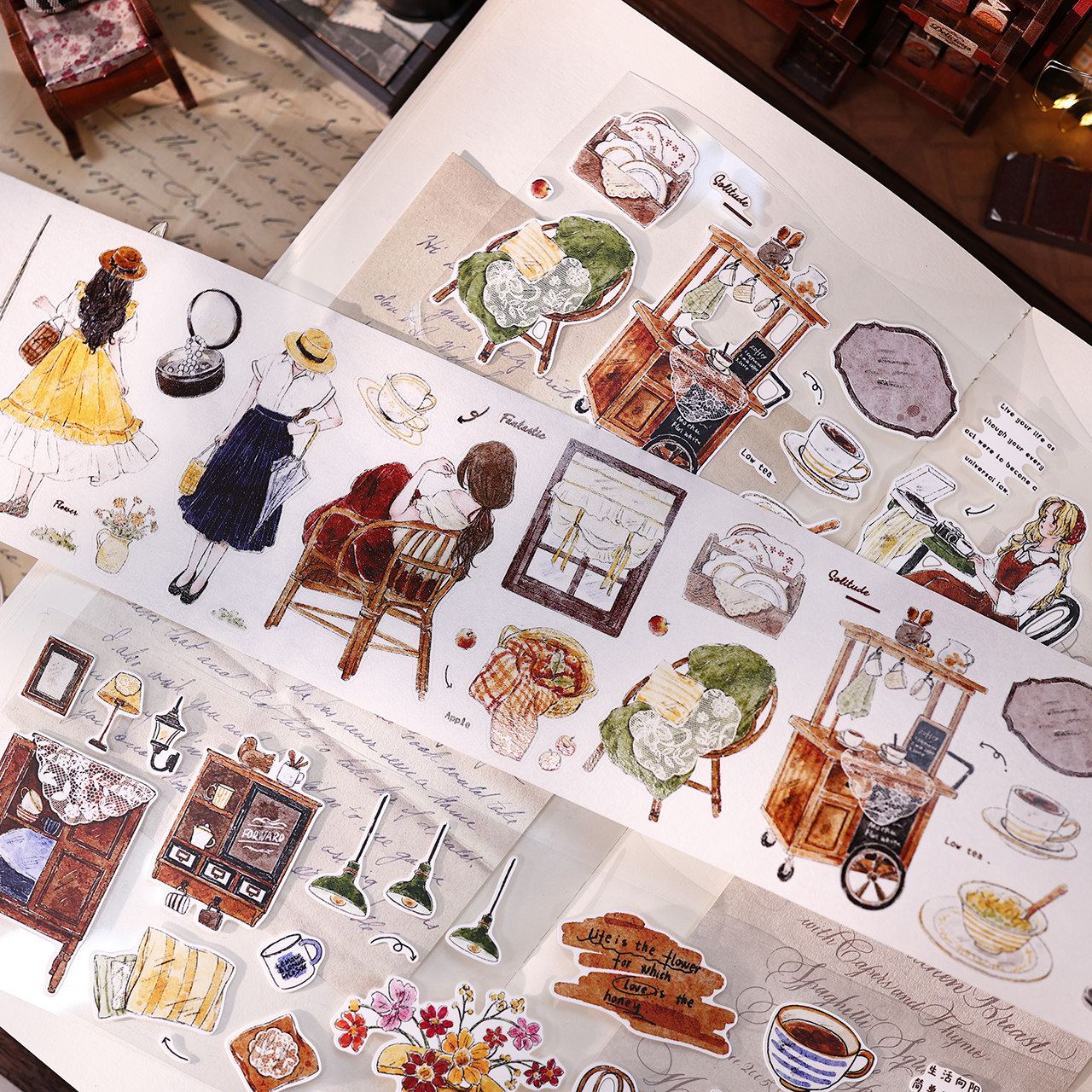 XiaoBaiJia スタジオヴィンテージ暖かいリラックスタ - Washi Tape Set のレビューと価格