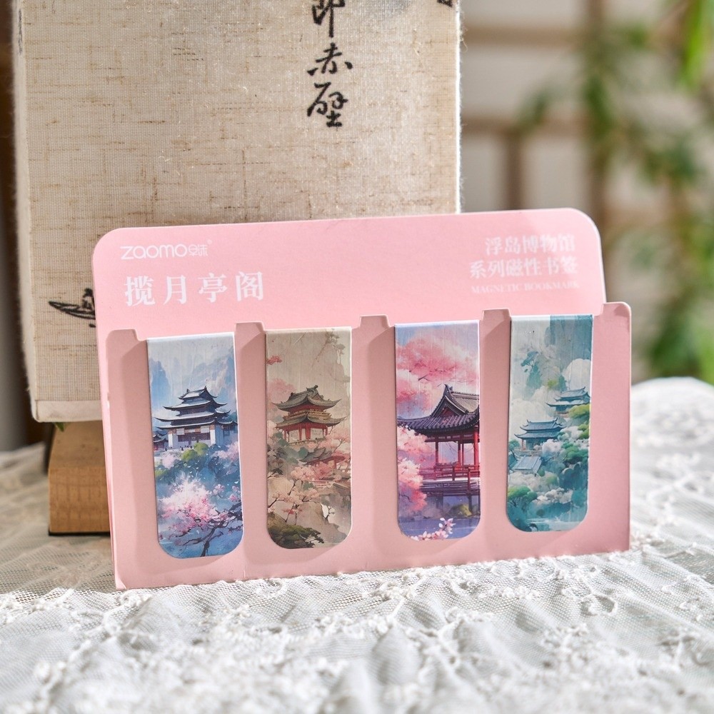 レトロな磁気ブックマークセット、芸術的なモネ＆ムシャギャラリ - Paperclip Magnetic Set のレビューと価格