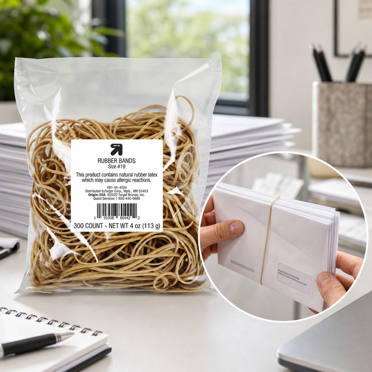 900個入り タンカラーのゴムバンド オフィス文具用 ベージ - Tan Stationery & Office Supply のレビューと価格