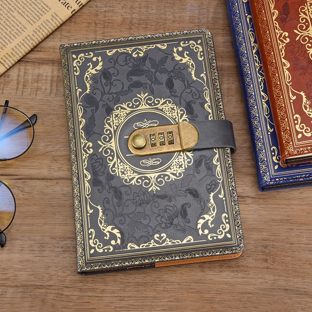 PUレザーA5ジャーナルノートブックコンビネーションロックハ - Journal Leather Hardcover のレビューと価格