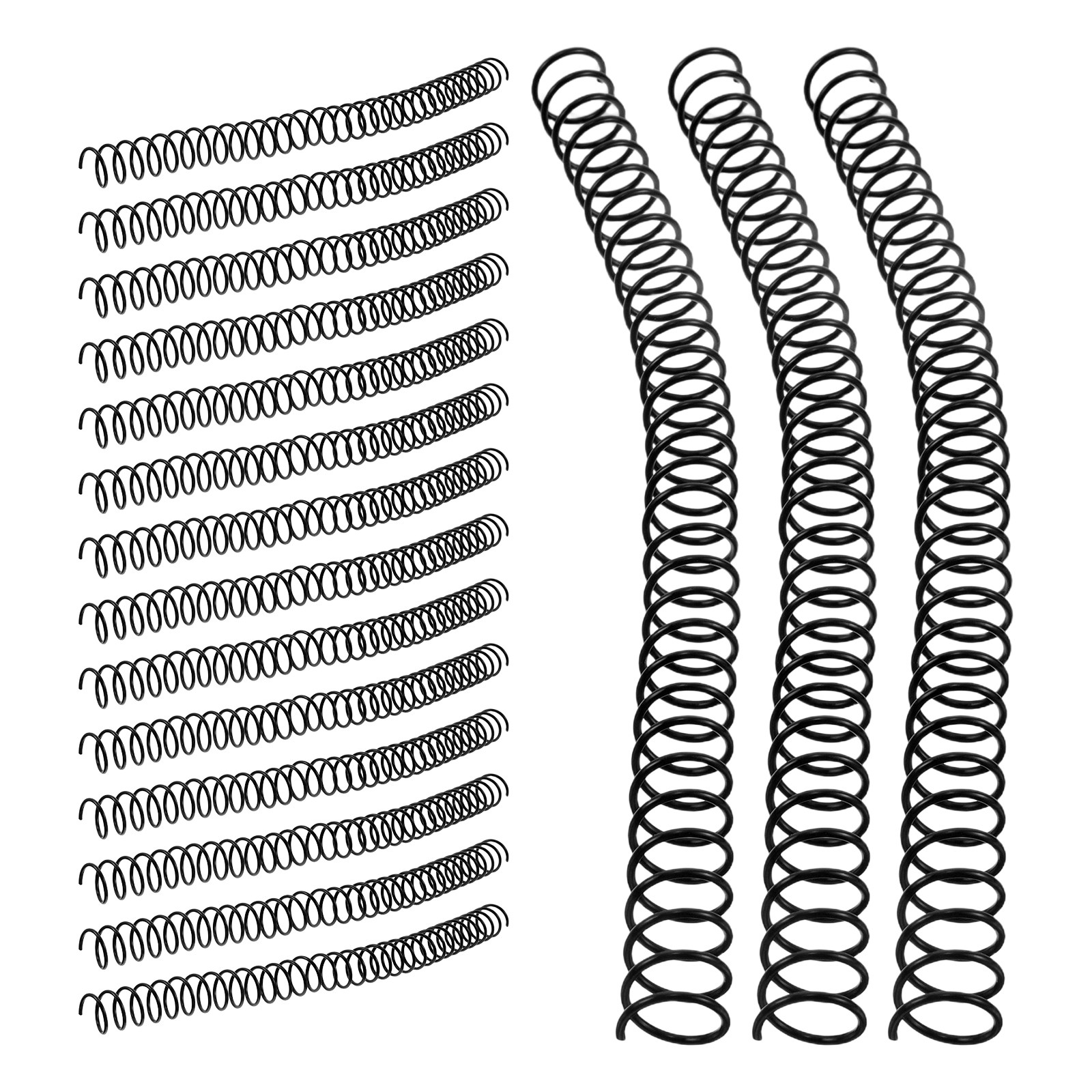 15 個の黒いスパイラルバインディングコイル レターサイズの - Binding Comb Plastic のレビューと価格