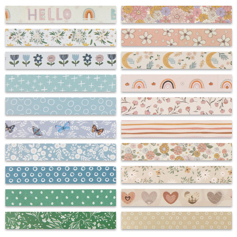 1セット10ロールの優しいスタイルの和紙テープセット、創造的 - Washi Tape Set のレビューと価格