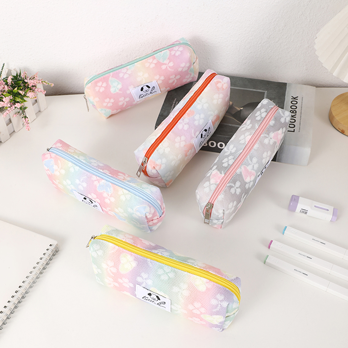 ファッショナブルなグラデーションシングルレイヤーペンシルケー - Stationery Office And School Supply Stores のレビューと価格