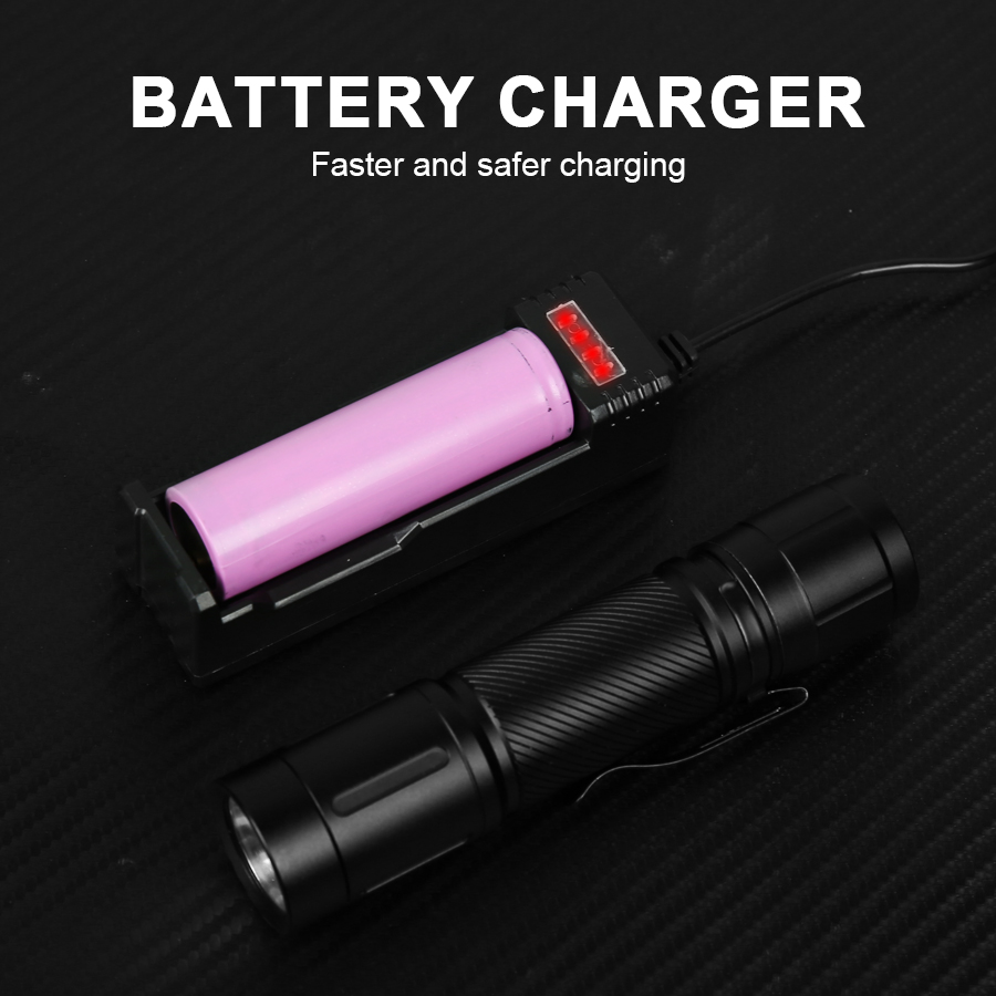 1200LM 固定焦点 LED 懐中電灯ペンクリップヘッドラ - Stationery Supply のレビューと価格