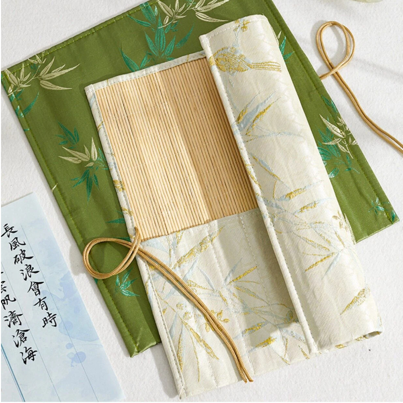 アンティーク中国風書道筆ロールカーテンインクブラシ収納ポーチ - Pen Pouch Roll のレビューと価格
