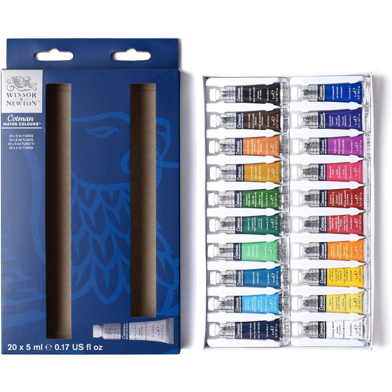 ウィンザーとニュートンコットン水彩絵の具セット、高透明チュー - Correction Fluid White のレビューと価格