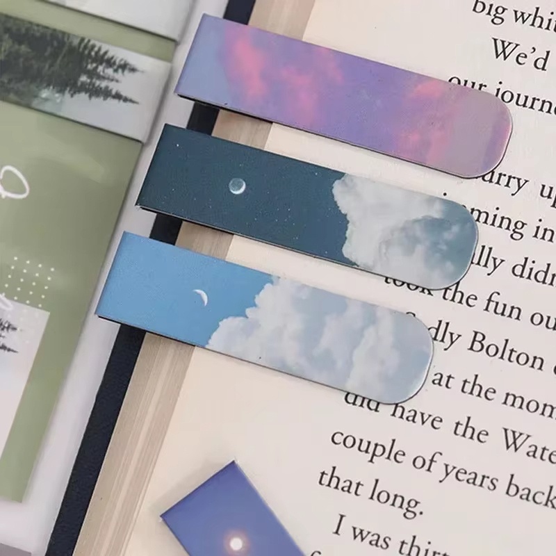 2 個の磁気ブックマーク美しい風景磁気ブックマーククリップ読 - Paperclip Magnetic Set のレビューと価格