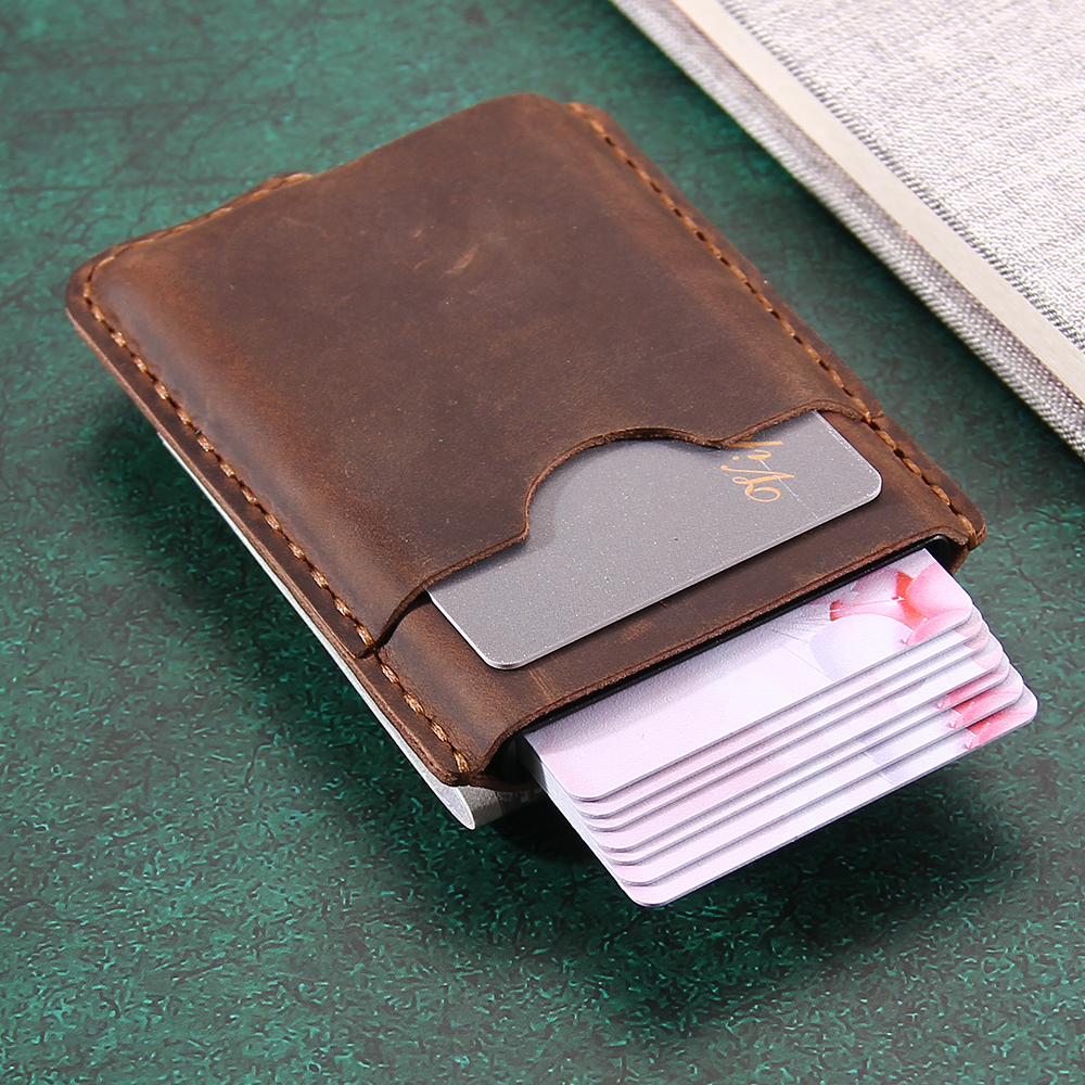 パーソナライズされた抗磁性メンズミニマリストレザーマネークリ - Bookmark Magnetic Clip のレビューと価格