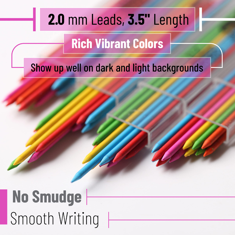2.0 ミリメートルシャープペンシル芯リフィル 2B 自動学 - Mechanical Pencil Lead のレビューと価格