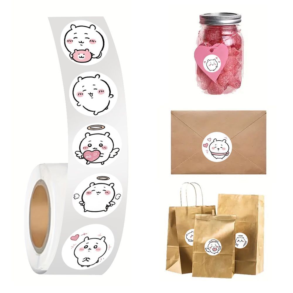 jiyi ステッカーロール 500 個 かわいい絵文字エンジ - Sticker Label Roll のレビューと価格