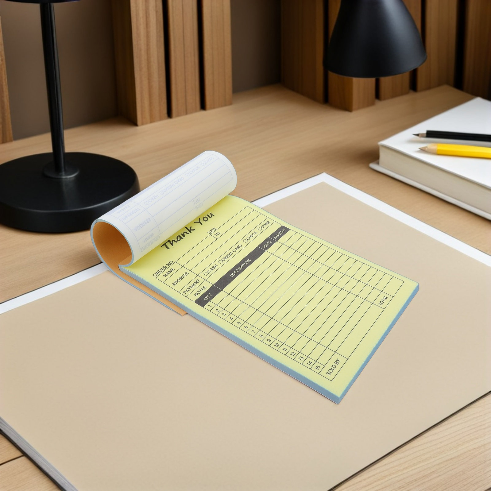 2個入り2部式領収書、カーボンコピー付き注文書、レストラン、 - Carbon Copy Book のレビューと価格