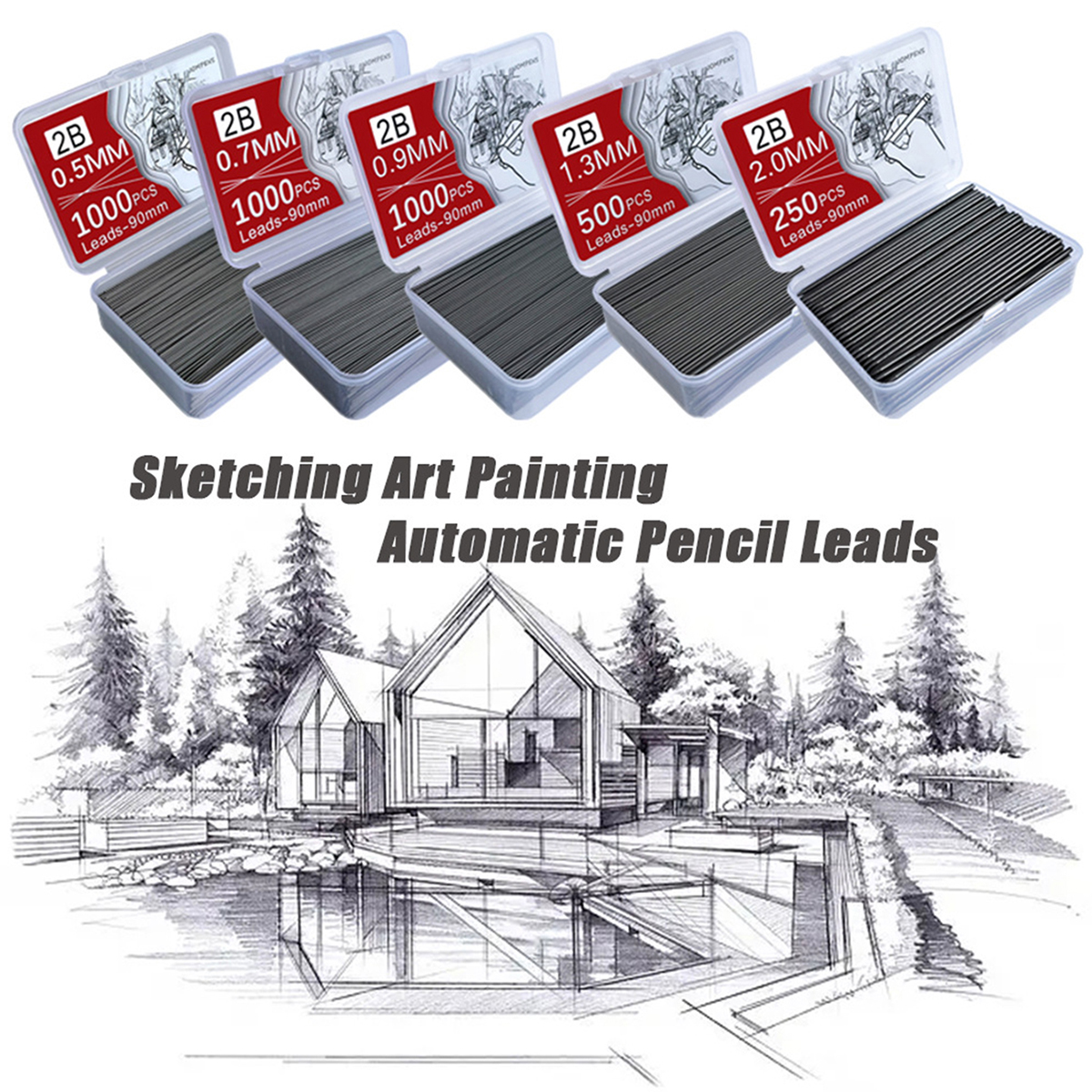 250-1000 個シャープペンシル芯 0.5 0.7 0. - Mechanical Pencil Lead のレビューと価格