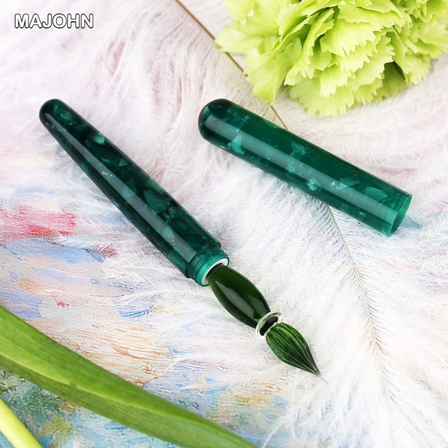 MAJOHN N10 樹脂手作りガラスつけペンインクペン先筆 - Office Stationery Supply Business のレビューと価格