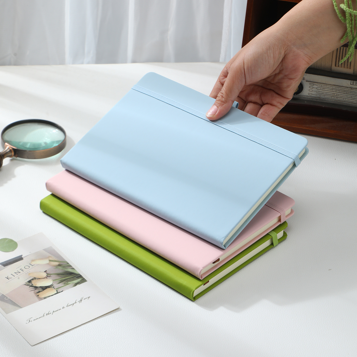 3冊セット A5サイズ PUレザーハードカバーノート - 1 - Journal Leather Hardcover のレビューと価格