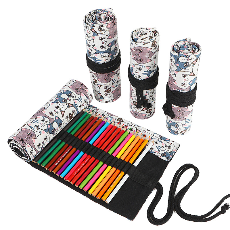 女の子と男の子のための学校の鉛筆ロールケース、ペンバッグ、文 - Pen Pouch Roll のレビューと価格