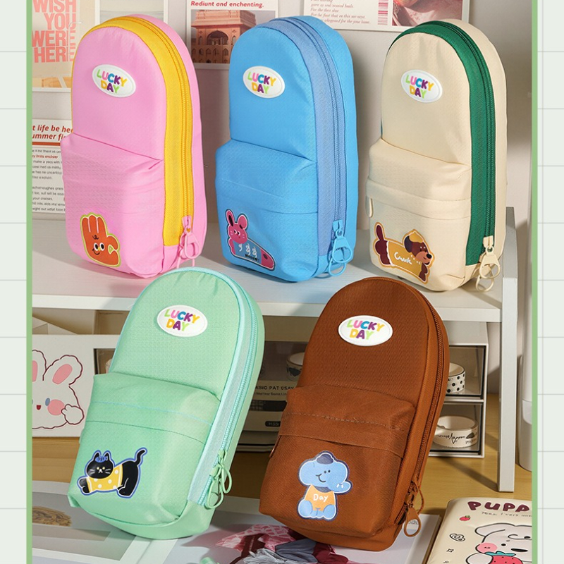 オックスフォードキャンバス縦型鉛筆バッグ耐摩耗性スムーズなジ - Stationery Office And School Supply Stores のレビューと価格