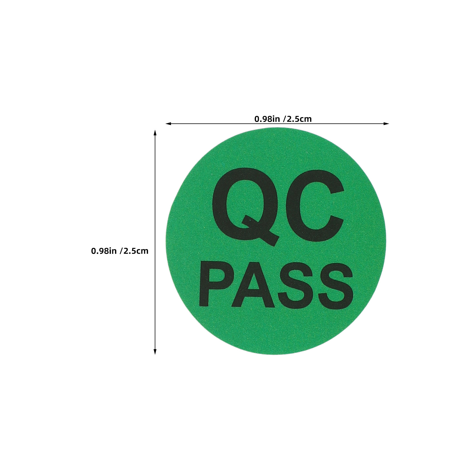 5 ロール丸型粘着 QC 検査ステッカー品質管理ラベル自己粘 - Sticker Label Roll のレビューと価格