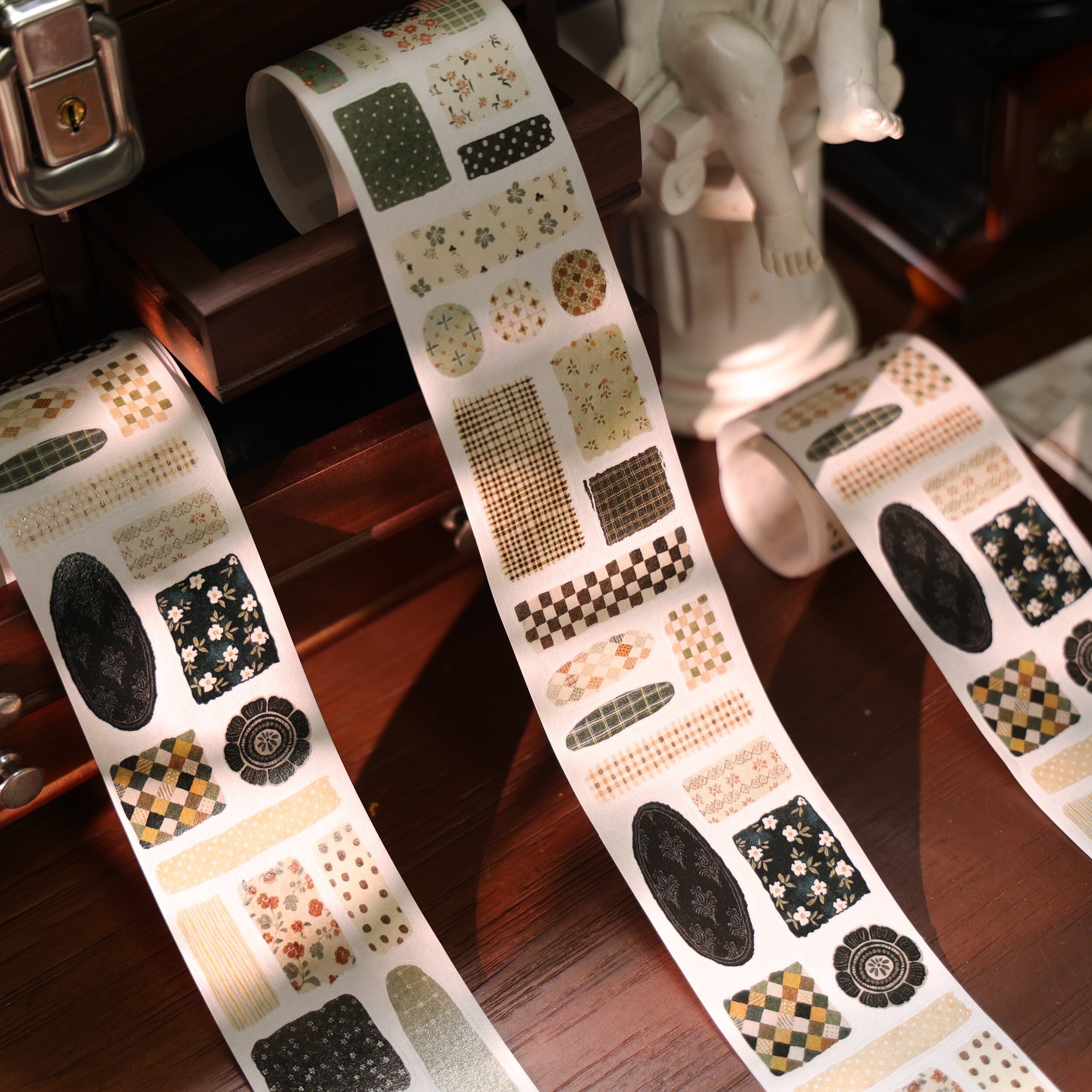 YiEr Studio ヴィンテージ花柄パッチワーク和紙テー - Washi Tape Set のレビューと価格