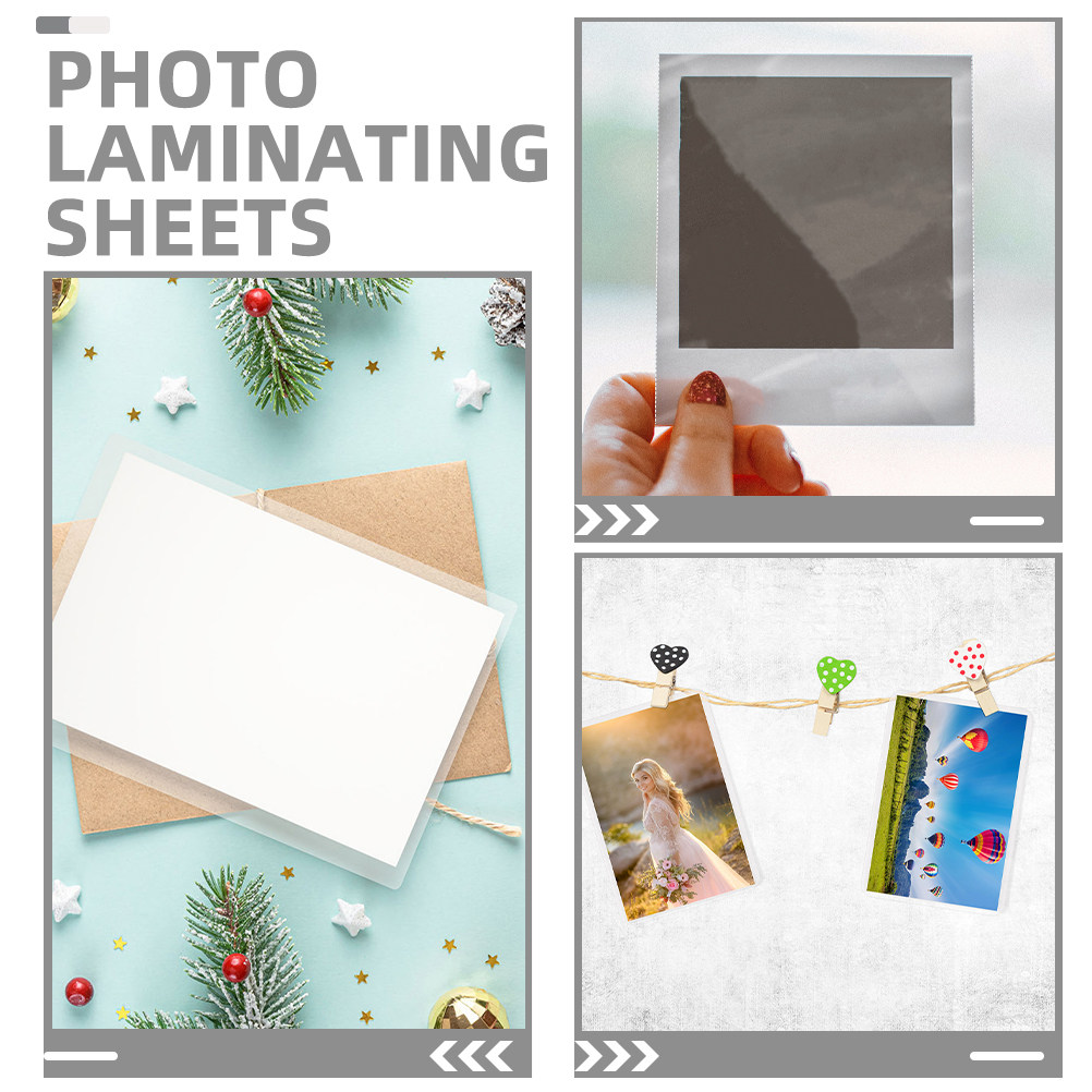 100枚入り写真ラミネートシート ラミネートポーチ 防水・傷 - Document Laminator Pouch のレビューと価格