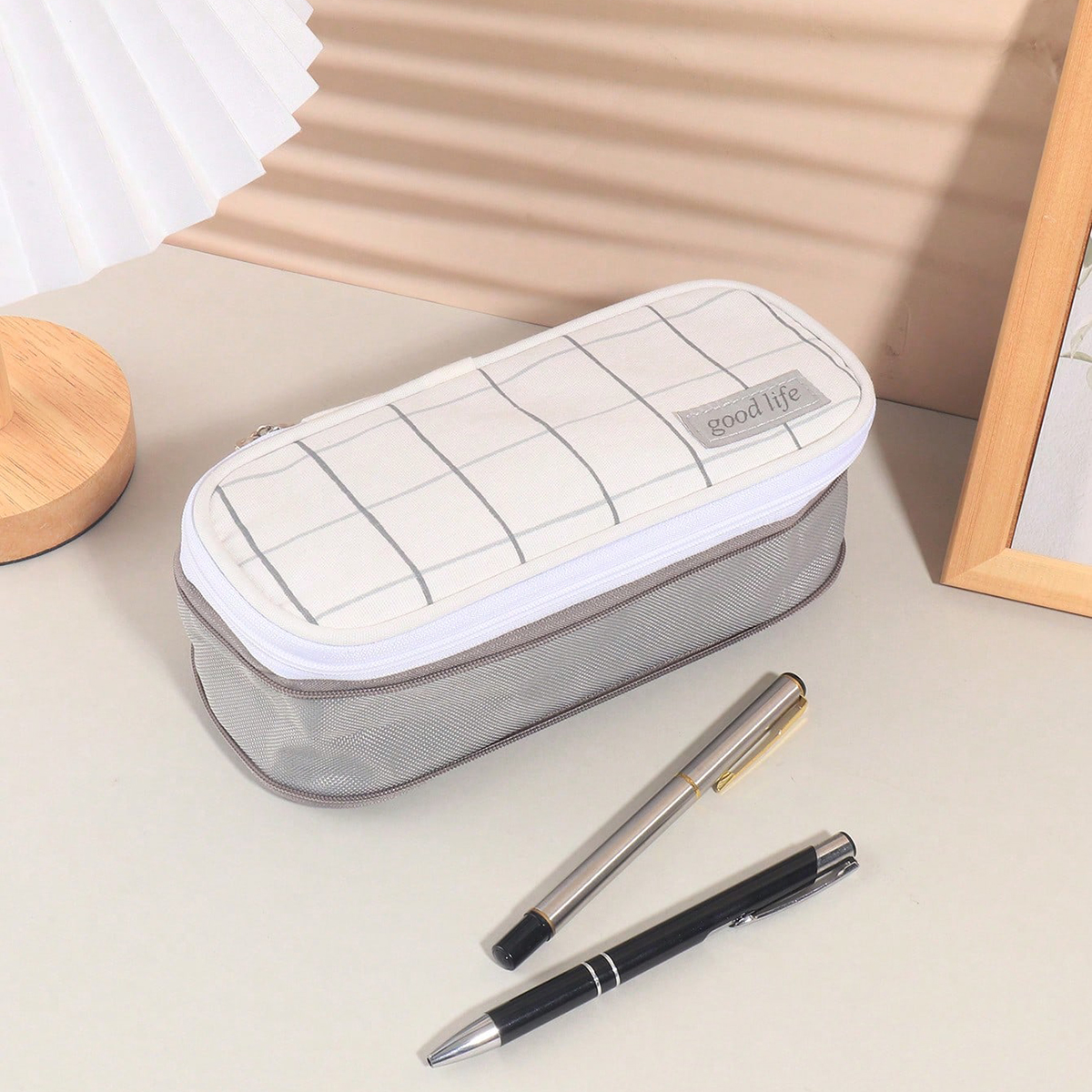 クリエイティブなデスクトップ装飾ペンケース、ポータブルペンケ - Stationery Office And School Supply Stores のレビューと価格