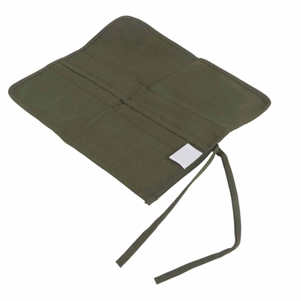 22スロットペイントブラシホルダー、個別ポーチ付きキャンバス - Pen Pouch Roll のレビューと価格