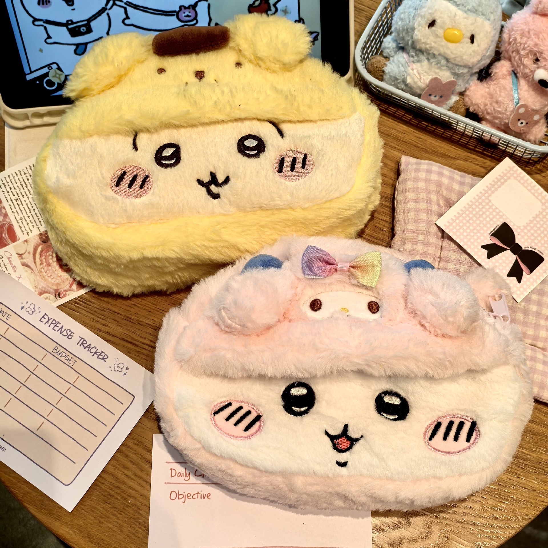 アニメぬいぐるみペンケース漫画うさぎハチワレアス文具箱大容量 - Stationery Supplier のレビューと価格