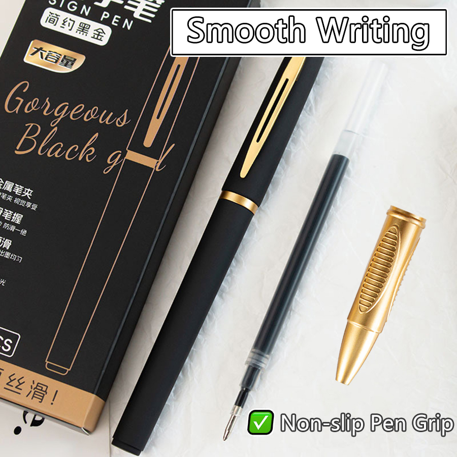 5 ピース/パック大容量ゲルペン 0.5/0.7/1.0 ミ - Office Stationery Supply Business のレビューと価格