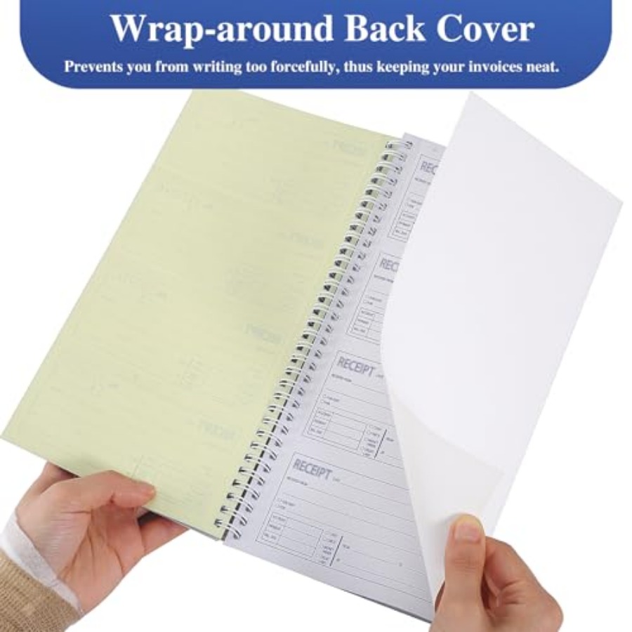 2パックのカーボンコピー付き領収書、3枚複写カーボンレス、5 - Carbon Copy Book のレビューと価格