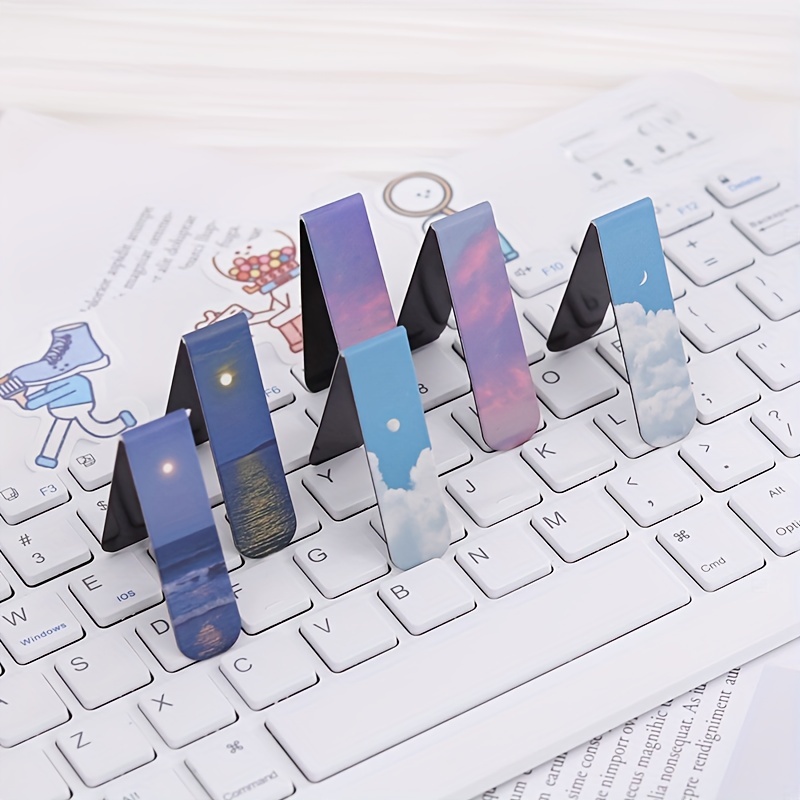 風景をテーマにした磁気ブックマーク、磁気ページマーカー、学生 - Bookmark Magnetic Clip のレビューと価格