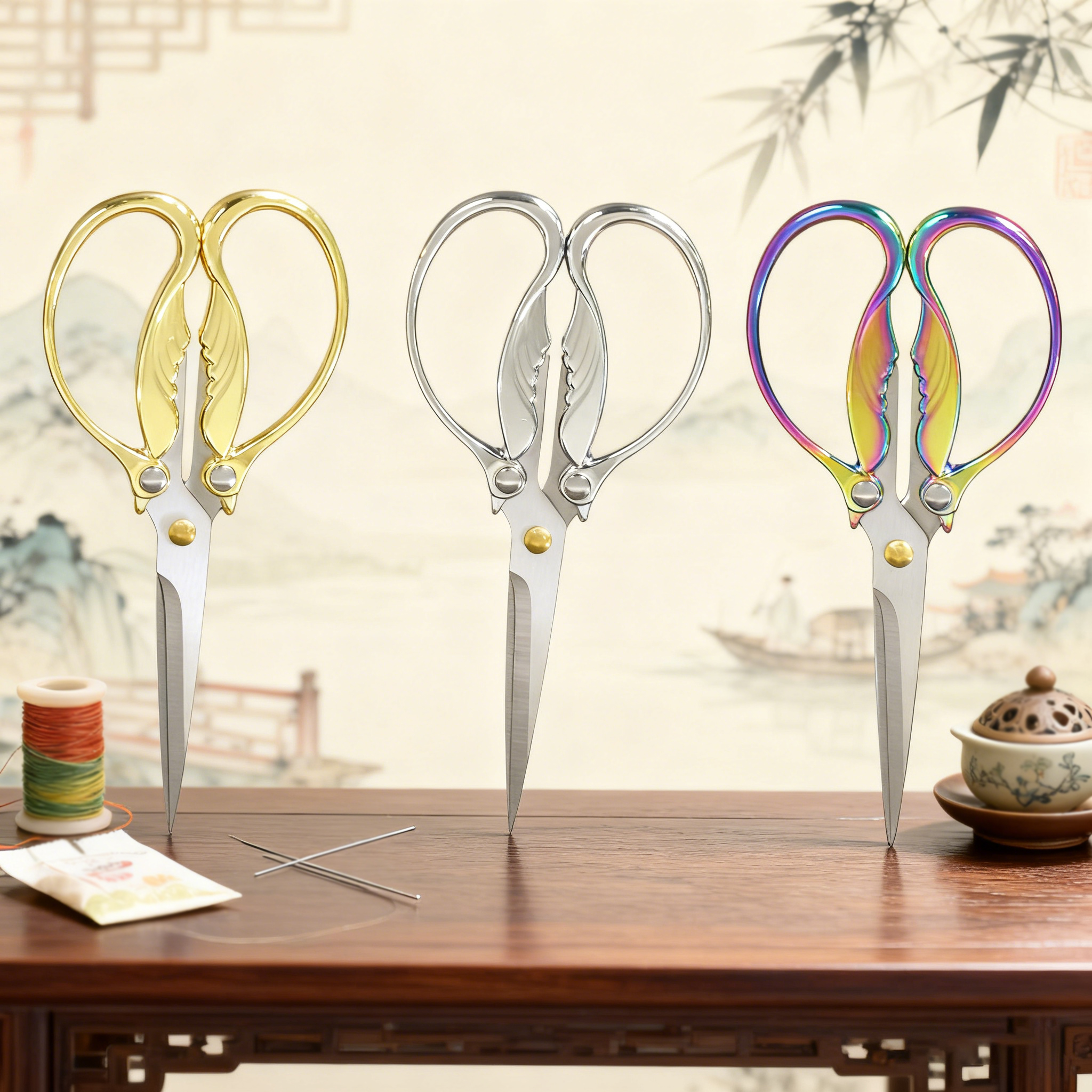 1PC、ヴィンテージはさみ縫製刺繍はさみテーラーはさみ糸はさ - Scissors Stainless Craft のレビューと価格