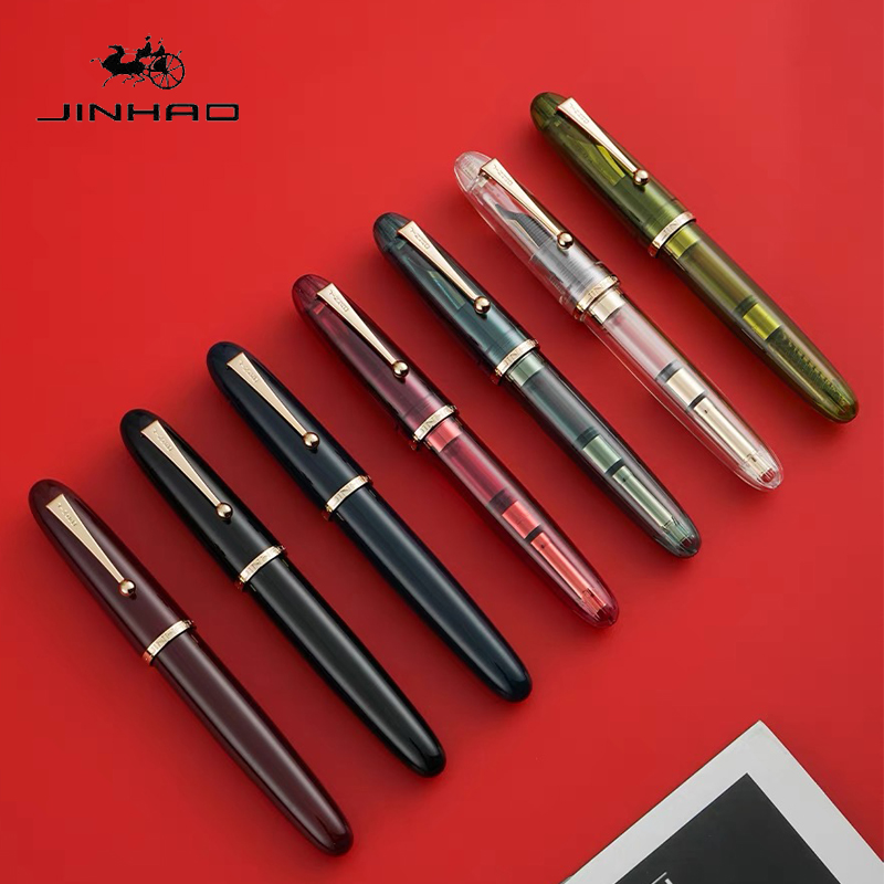 透明な豪華な万年筆,インクペン,Jinhao-9019 mm - Office Stationery Supply Business のレビューと価格