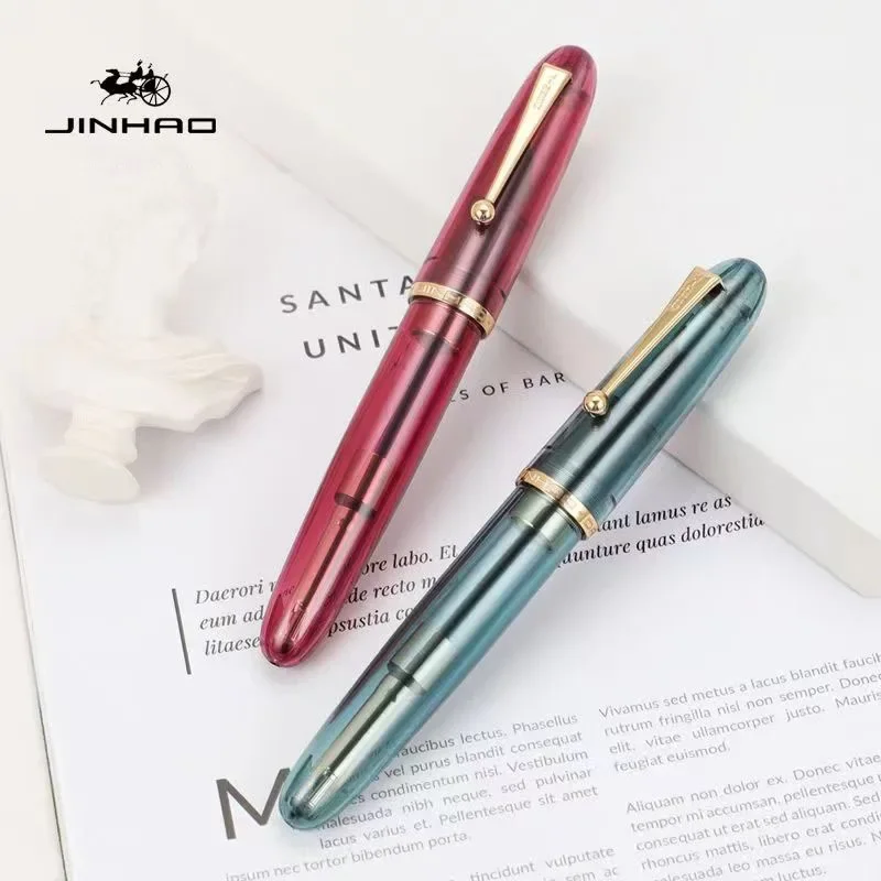 透明な豪華な万年筆,インクペン,Jinhao-9019 mm - Office Stationery Supply Business のレビューと価格